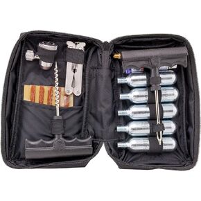CO2 Motorcycle, ATV Flat Repair Kit Tubeless Tire Repair Kit