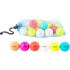 Clean Green Golf Balls 24-48 Recycled and Used Volvik Golf Balls Mix, Volvik Vivid Golf Balls, Volvik Vivid xt Golf Balls, Volvik Matte Golf Balls - Used Golf Balls for Men and Women