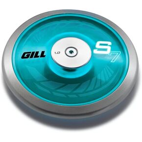 Gill Athletics S7 Spin Disc for Track - 1 KG Discus Training Equipment, 75% Rim Weight, 1k Track & Field Throwing Equipment, Mens Discus and Womens Discus 1 kg - 1 k Discus Track and Field
