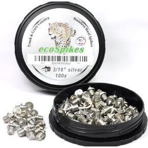 3/16 inch Stainless Steel Track and Cross Country Spikes (Bag of 100)