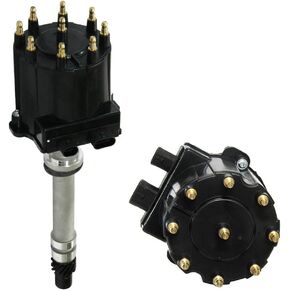Igniton Distributor for Chevy GMC Truck Small Block Big Block 1500 2500 3500 5.0 305 5.7 350 427 TBI EFI LG4 LB9 wiht Black Cap Distributor