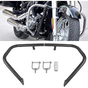 Worldmotop Highway Crash Bar Engine Guard compatible with Kawasaki Vulcan VN900 Classic 2006-2023 & VN 900 Classic LT 2006-2022(black)