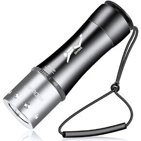 4000LM Underwater Flashlight with Dive Light Scuba Diving Flashlight Waterproof Flashlight 50ft Underwater Flashlight for Diving Snorkeling,3 Modes with Charger for Underwater Sports Gift