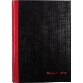 دفتر Black n 'Red، مجلة الأعمال، 9-3/4 بوصة × 6-3/4 بوصة، 96 ورقة، مسطرة، ورق Optik، غلاف مقوى، غلاف، أسود (400110531)