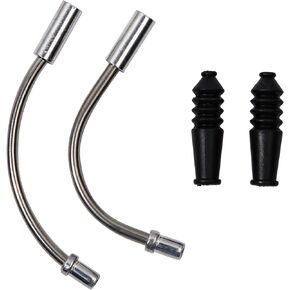 EACOZY Bike V Brake Noodle Cable Guide Pipe, Bicycle Brake Pipe with Rubber Boots for Mountain Bikes Bicycles