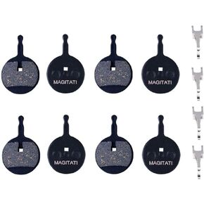 4 Pairs Semi-Metallic Bicycle Bike Disc Brake Pads for Avid Mechanical BB5, Smooth Braking, Low Noise, Long Life