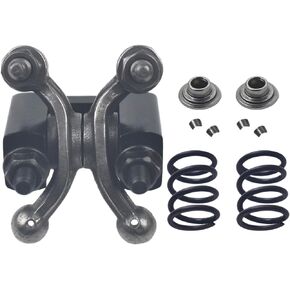 Racing Shaft Rocker Arm Set w Black For Predator 212cc Non Hemi,Race retainers & 26lb Race Springs