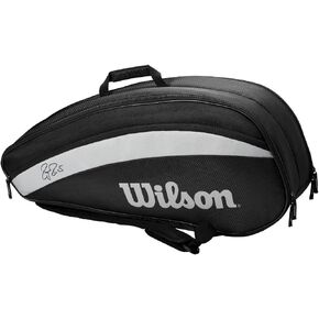 WILSON 3 Pack, Black/White, Holds up to 3 Rackets