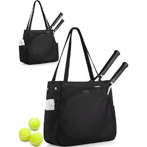 CHICECO Tennis Tote Bag for Women, Large Tennis Racket Bag, tennis bag 2 rackets,Pickleball Bag,Padel Bag