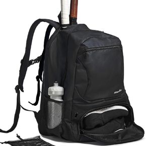 Athletico Premier Tennis Backpack - Tennis Bag Holds 2 Rackets in Padded Compartment | Separate Ventilated Shoe Compartment | Tennis Bags for Men or Women in Kuwait