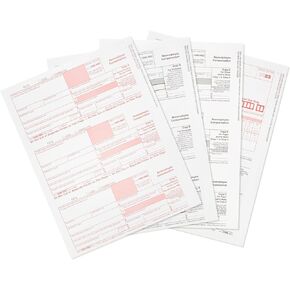 Blue Summit Supplies 1099-NEC 4-Part Tax Form Kit, 2023, Use with QuickBooks and Accounting Software, 25 Pack, Software and Envelopes NOT Included