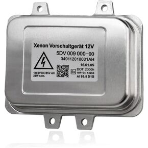 5DV 009 000-00 HID Xenon Headlight Ballast Control Unit Replacement for 2007-2014 Cadillac Escalade 2006-2009 BMW E60 2008-2014 Chrysler Town & Country -Replaces 5DV009000-00
