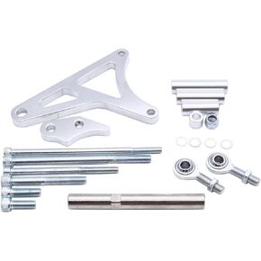YUCHENSHLP Aluminum Alternator Bracket Kit Fits for Small Block SB Ford 289 302 347, Mounting Generator Bracket Accessories Kit Billet Aluminum Polished