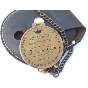 Dad | Mom to Son Compass - to My Son | to Our Son – Love Mom | Love Dad – Graduation Day Gifts for Son - Son Birthday Gifts - Confirmation Gifts for Son