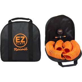 4 tire Inflation Deflation System, Heavy Duty, Air Down Tire Deflators, Truck or Car Tires, UTV, Side By Side Tires, Fast Inflation, Auto Equalize, Quick Connect Air Chucks (Hyperflex Hose System)