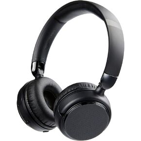 Amazon Basics Bluetooth Wireless On Ear Headphones with Microphone, 35 Hour Playtime, Foldable, Black