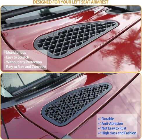 غطاء فتحة تهوية غطاء محرك السيارة متوافق مع Toyot@ FJ Cruiser 2007-2021، غطاء حماية فتحة تهوية المحرك، ملحقات غطاء فتحة تهوية غطاء المحرك الخارجي التلقائي، 3 قطع (أسود) in Kuwait