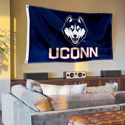 علم الكلية الكبير 3x5 من UCONN in Kuwait