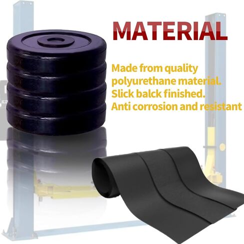 Round Rubber Arm Pads for BENDPAK DANNMAR Lift Set of 4 HD Slip on # 5715017 in Kuwait