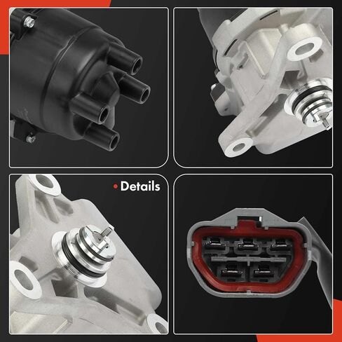 A-Premium Ignition Distributor with Cap and Rotor Compatible with Honda Accord 1994-1995 2.2L, with 2 Plugs in Saudi Arabia