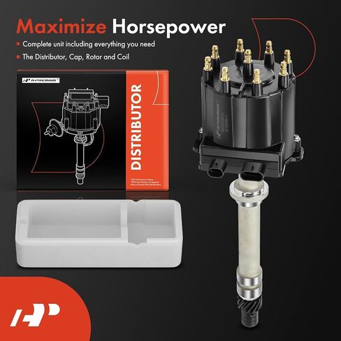موزع A-Premium Small Block Big Block EFI TBI متوافق مع سيارة Chevy GMC - V8 5.0L، 5.7L، 7.4L - C/K 1500 2500 Pickup، Camaro، Blazer، Yukon، Jimmy، C60، P30، Tahoe - 1987-1997 ، قبعة سوداء in Saudi Arabia
