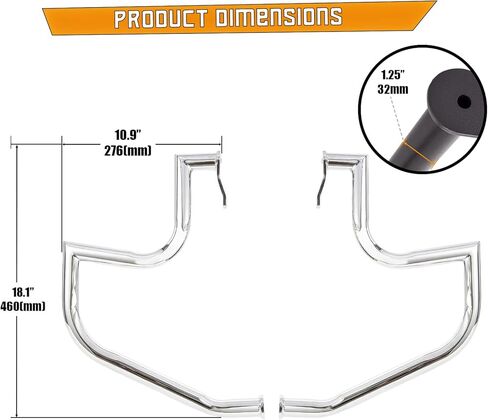 Crash Bar Engine Guard Highway Freeway Bar for Suzuki VL800 Intruder Volusia 800 C50 M50 Boulevard 2005-2022 (Black) in Saudi Arabia