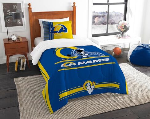 Northwest NFL Los Angeles Rams Comforter and Sham Set, Twin, Safety in Saudi Arabia