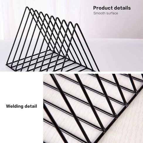 حامل سجل الفينيل المعدني للألبومات 2-حزمة، حامل مجلة رف المجلات حامل الفينيل حامل، رف تخزين الفينيل لLP، دعامة الصورة in Kuwait