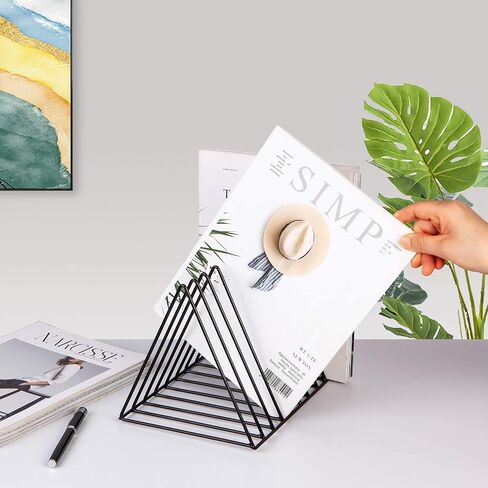 حامل سجل الفينيل المعدني للألبومات 2-حزمة، حامل مجلة رف المجلات حامل الفينيل حامل، رف تخزين الفينيل لLP، دعامة الصورة in Kuwait