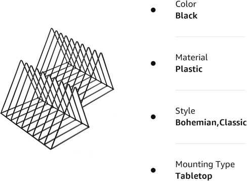 حامل سجل الفينيل المعدني للألبومات 2-حزمة، حامل مجلة رف المجلات حامل الفينيل حامل، رف تخزين الفينيل لLP، دعامة الصورة in Kuwait