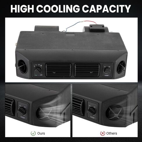مكيف هواء عالمي TBVECHI، مبخر تكييف هواء للسيارة بقدرة 12 فولت 30 وات، بارد مع دعامات تثبيت وخرطوم تصريف، نوع تبريد فردي بتيار متردد ثلاثي السرعات لمنزل متنقل للسيارة الكلاسيكية in Kuwait