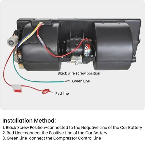 مكيف هواء عالمي TBVECHI، مبخر تكييف هواء للسيارة بقدرة 12 فولت 30 وات، بارد مع دعامات تثبيت وخرطوم تصريف، نوع تبريد فردي بتيار متردد ثلاثي السرعات لمنزل متنقل للسيارة الكلاسيكية in Kuwait