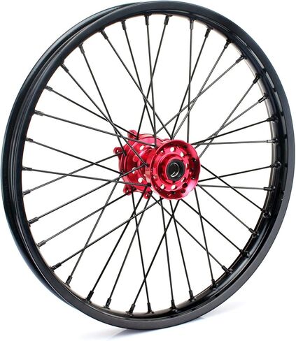 TARAZON 21" 18" Off-road Complete Wheel Set Rims Spokes Red Hubs for Honda CRF250R 04-13 CRF450R 04-12 CRF 250X 450X 04-16 in Kuwait