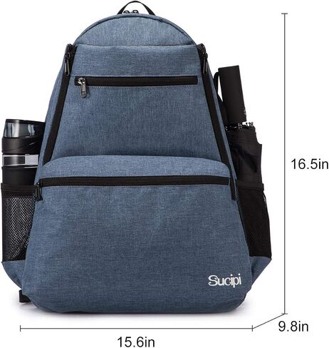 Sucipi Tennis Bag Professional Tennis Backpack for Men and Women Racket Bags Holds 2 Rackets with Ventilated Shoe Compartment in Saudi Arabia