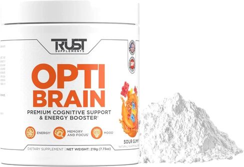 TRUST SUPPLEMENT Opti Brain - تعزيز الذاكرة والتركيز، دعم الدماغ منشط الذهن للطاقة، معزز الدماغ للصحة مع الطاقة والتركيز - معززات الطاقة المتميزة (30 حصة) in Saudi Arabia