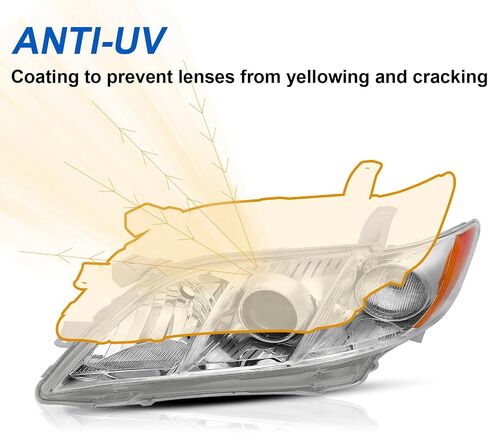 Headlight Assembly Compatible with 2007 2008 2009 07 08 09 Toyota Camry Passenger and Driver Side in Saudi Arabia