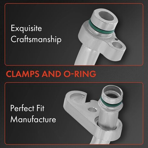 A-Premium A/C Discharge Line Hose Assembly Compatible with Nissan Altima 2002-2006 L4 2.5L, Compressor to Condenser in Kuwait