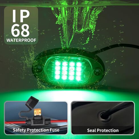 8Pods RGB LED أضواء الصخور مع APP / RF التحكم عن بعد، أضواء تحت الوهج متعدد المناطق أضواء النيون الخارجية متعدد الألوان 12 فولت مقاوم للماء لملحقات الشاحنات Jeep UTV SUV ATV عربة الغولف الطرق الوعرة in Kuwait