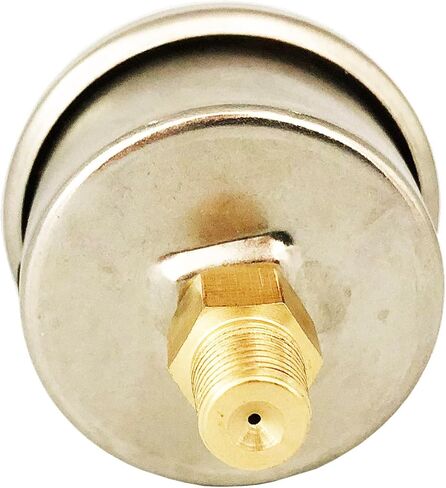 مقياس منظم ضغط الوقود العالمي 0-60 رطل لكل بوصة مربعة، مقياس ضغط الوقود المملوء بالسائل، حجم القرص 1-1/2 بوصة، 3-2-3%، حامل خلفي مركزي 1/8 بوصة NPT in Kuwait