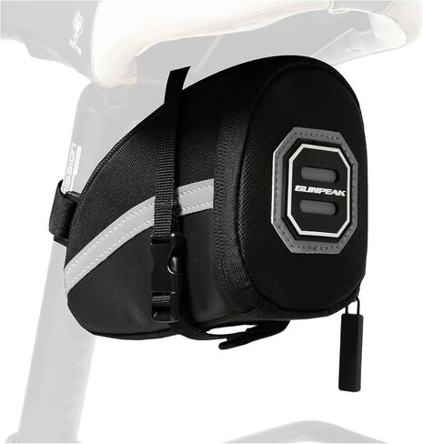 حقيبة سرج الدراجة سعة 1.2 لتر من روزويل 13196، حقيبة تحت المقعد، حقيبة ملحقات ركوب الدراجات، أسود in Kuwait