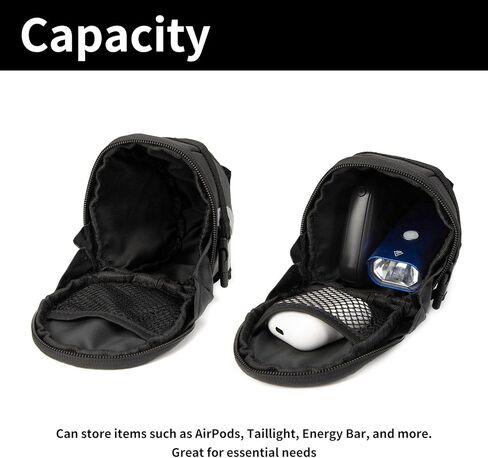 حقيبة سرج الدراجة سعة 1.2 لتر من روزويل 13196، حقيبة تحت المقعد، حقيبة ملحقات ركوب الدراجات، أسود in Kuwait