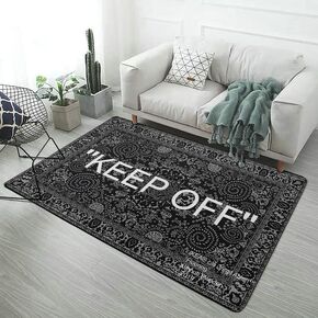 K-eep O-ff Large Rugs Floor Mat Modern Carpet Pop Carpet Decor Rug for Living Room Bedroom Playroom 60x40in, Style 1