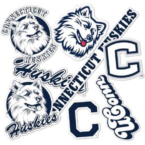 Desert Cactus UConn University of Connecticut Stickers Huskies Vinyl Decals Laptop Water Bottle Car Type 2 (T2 Vintage 2)