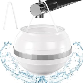 Bath Ball Filter - 9 Stages Bath Filter- Removes Hundreds of Contaminants, BPA Free, Purify Your Bathwater for Healthier Skin and Hair, 5000 Gallons of Filtration