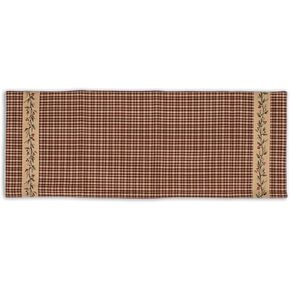 Country House Classic Berry Vine Maroon 13 x 54 Cotton Table Runner