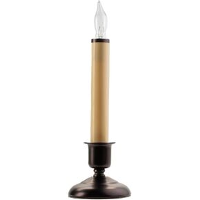 IMC Cape Cod Electric Window Candle with Steady-on Lighting, Antique Bronze, 9.5" (Qty 1)