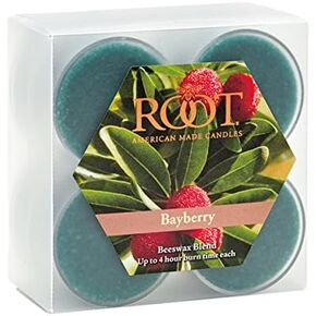 Root Candles Scented Tealights Holiday Collection Beeswax Blend 4-Hour Tealight Candles, 8-Count, Frosted Juniper in Kuwait