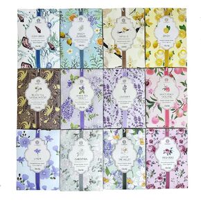 أكياس معطرة بزنبق الوادي - 12 عبوة، أكياس معطرة منزلية طويلة الأمد، عبوات كبيرة معطرة طازجة، أكياس معطرة للأدراج والخزانة، أبيض، OS-SS-15