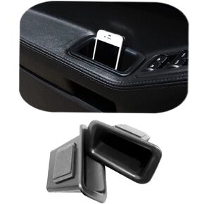 Vesul 4pcs Door Side Storage Box Compatible with Ford Fusion 2013 2014 2015 2016 2017 2018 2019 2020 Armrest Phone Container Door Organizer Handle Pocket ABS Tray Insert Glove Pallet