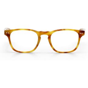eyebobs Old Sport Premium Blue Light Reading Glasses for Women and Men | Rectangle Blue Light Blocking Computer Glasses
